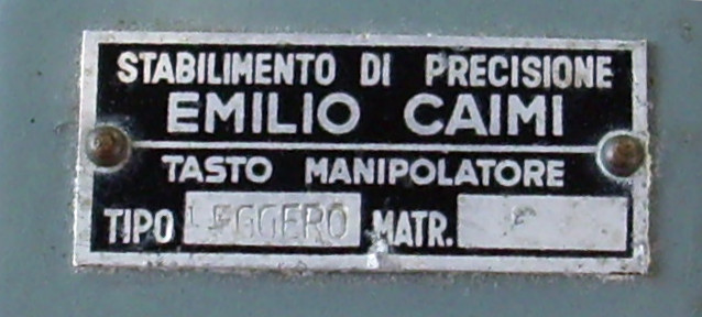 Tasto telegrafico Caimi Leggero